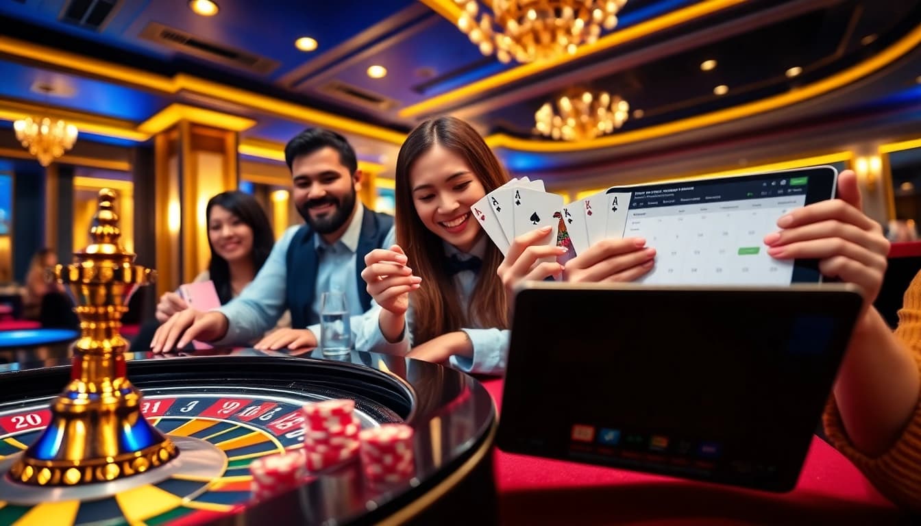 Experience thrilling gameplay at King88 with poker chips and a roulette wheel.