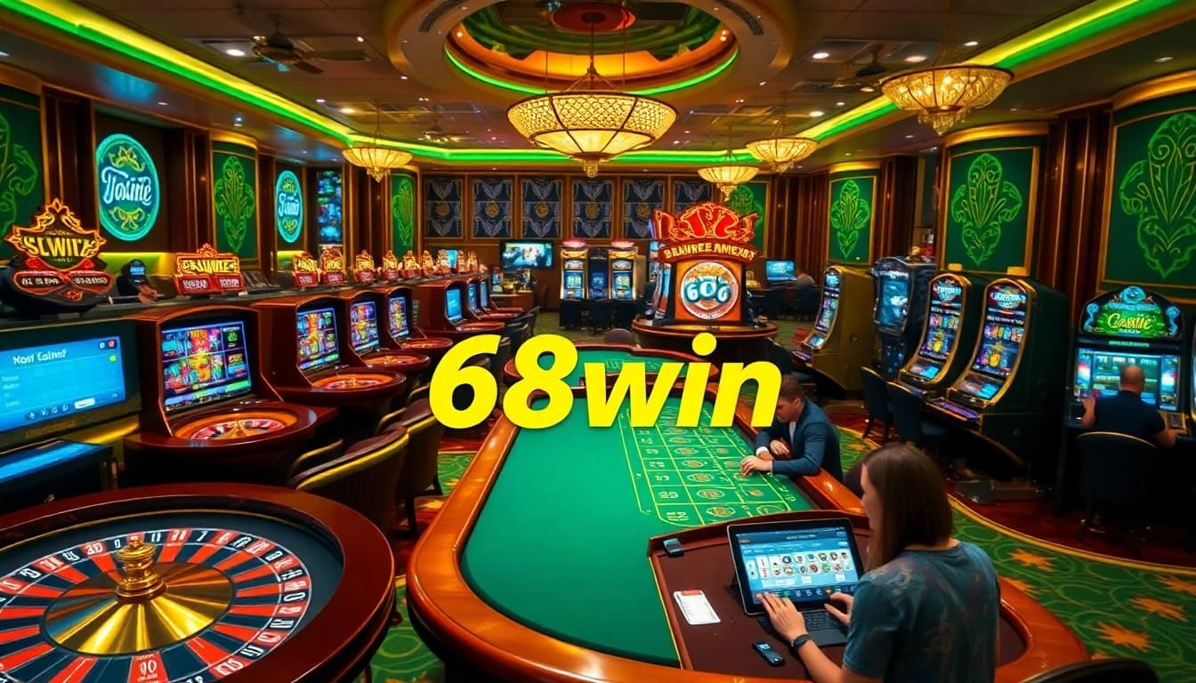 Experience the thrill of winning at 68win with vivid casino visuals.