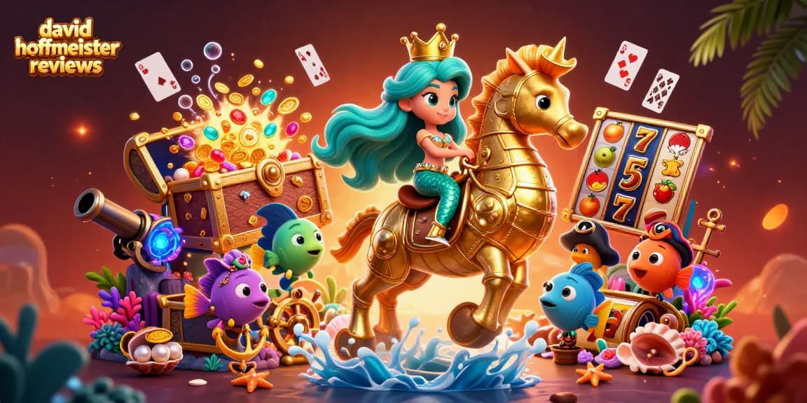 Engage with david hoffmeister reviews featuring a mermaid princess winning in a vibrant casino adventure.