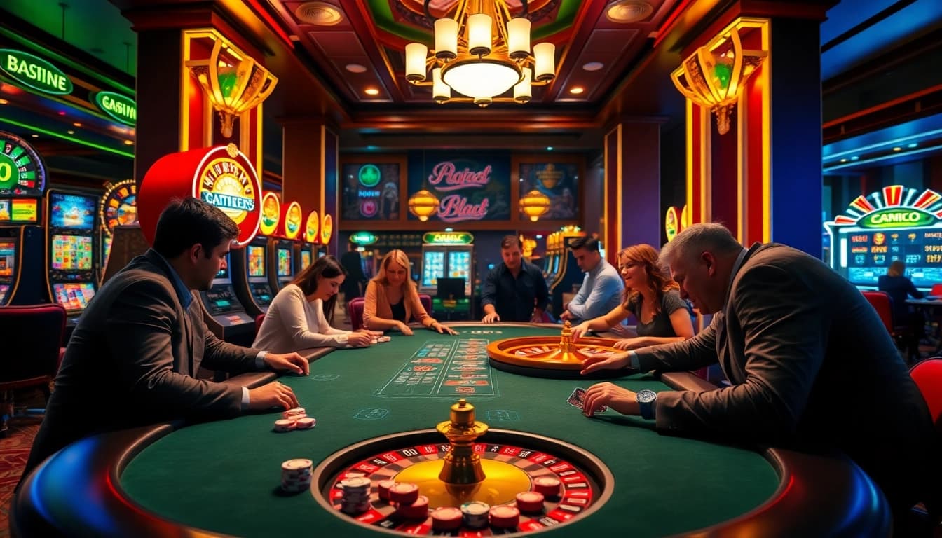 Experience the excitement of platform leci123 with vibrant casino games including slots and roulette.