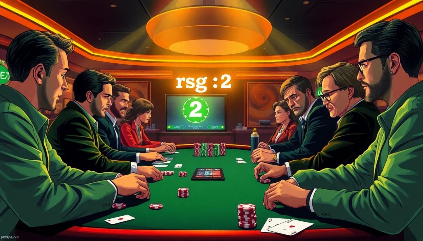 參與者在賭場中激烈對戰，展示rsg 雷神 2的競技與樂趣。