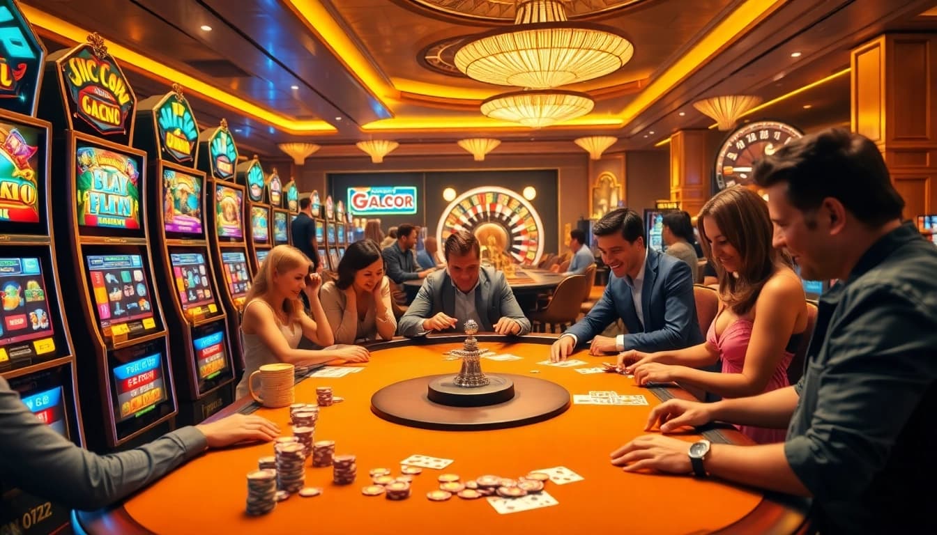Experience the thrill of slot gacor with vibrant machines and engaging casino atmosphere.