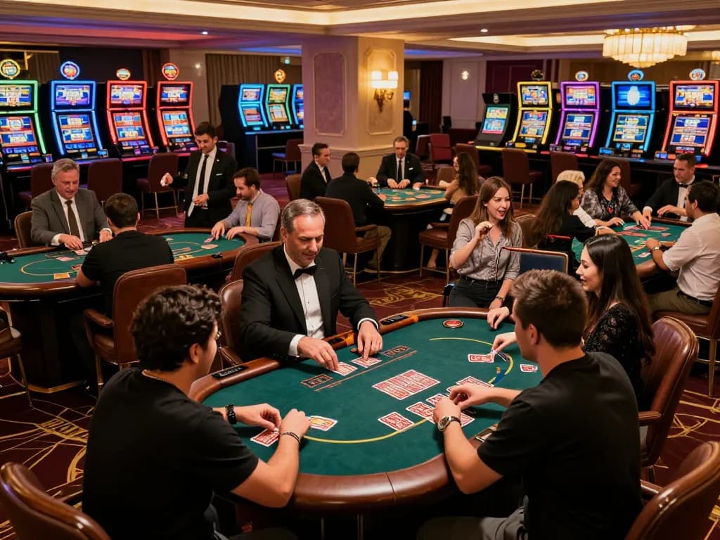 Người chơi B52club tham gia các trò chơi bài sôi động tại sàn casino sang trọng, thể hiện lối chơi thú vị.