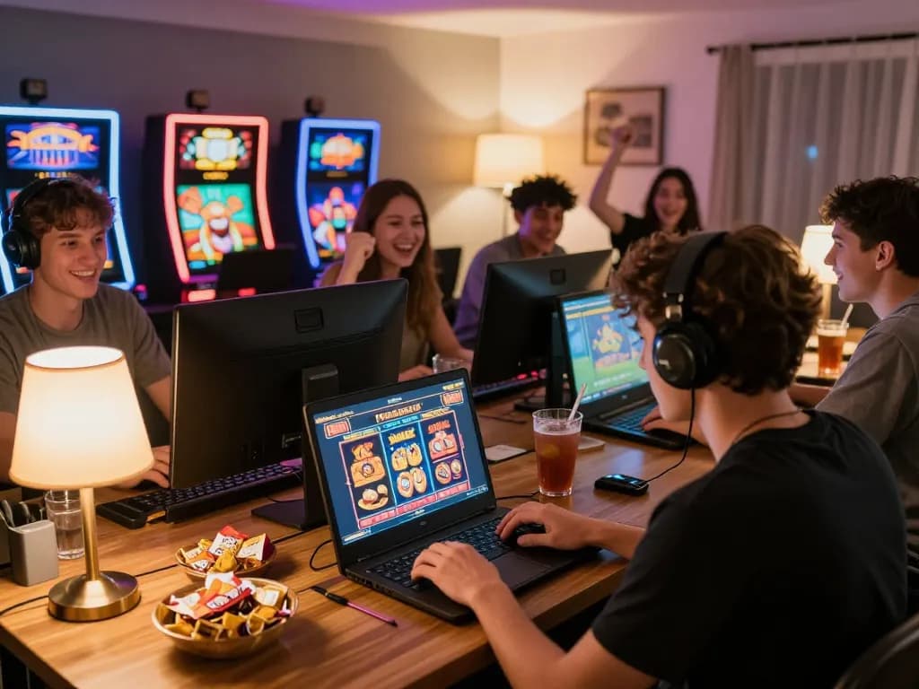 Engaging in online gaming with Fly88, showcasing vibrant virtual slot machine action.