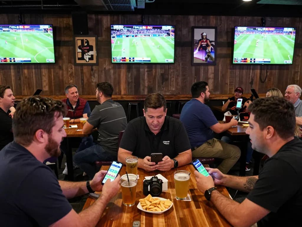 Xoilactv39 platform allowing sports enthusiasts to enjoy live betting excitement at a lively sports bar