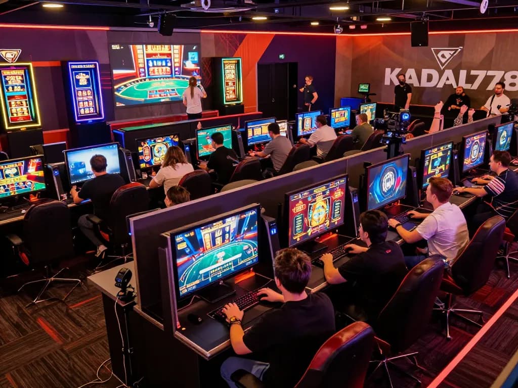 KADAL778 players engaged in a thrilling online gaming experience in a dynamic arena