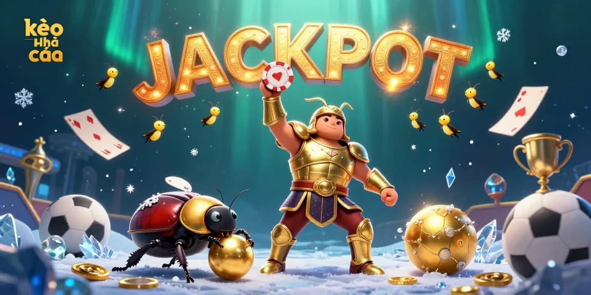 Win big with kèo nhà cái in this vibrant illustration featuring sports betting elements and dynamic characters.