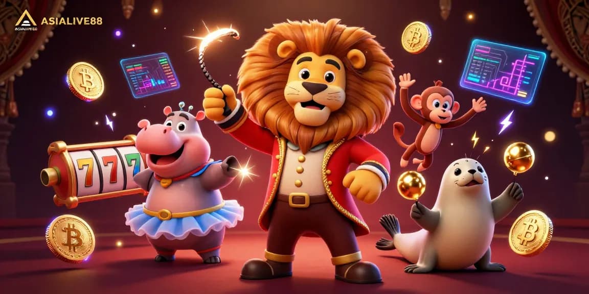 Engage with ASIALIVE88's vibrant casino adventure featuring charismatic 3D characters and exciting gaming elements.