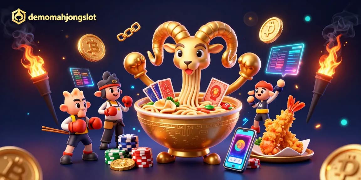 Spin the reels with demomahjongslot in this vibrant 3D casino illustration full of action!