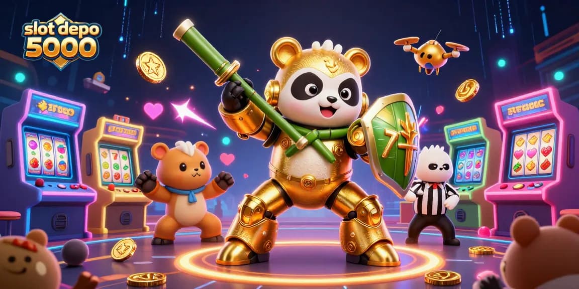 Experience thrilling gameplay at slot depo 5000 with exciting jackpots and vibrant casino elements.