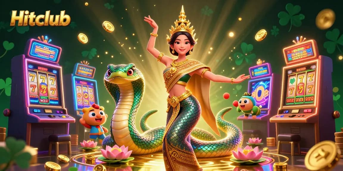 Engage with Hitclub's vibrant online casino experience featuring dynamic slot machines and cultural elements.