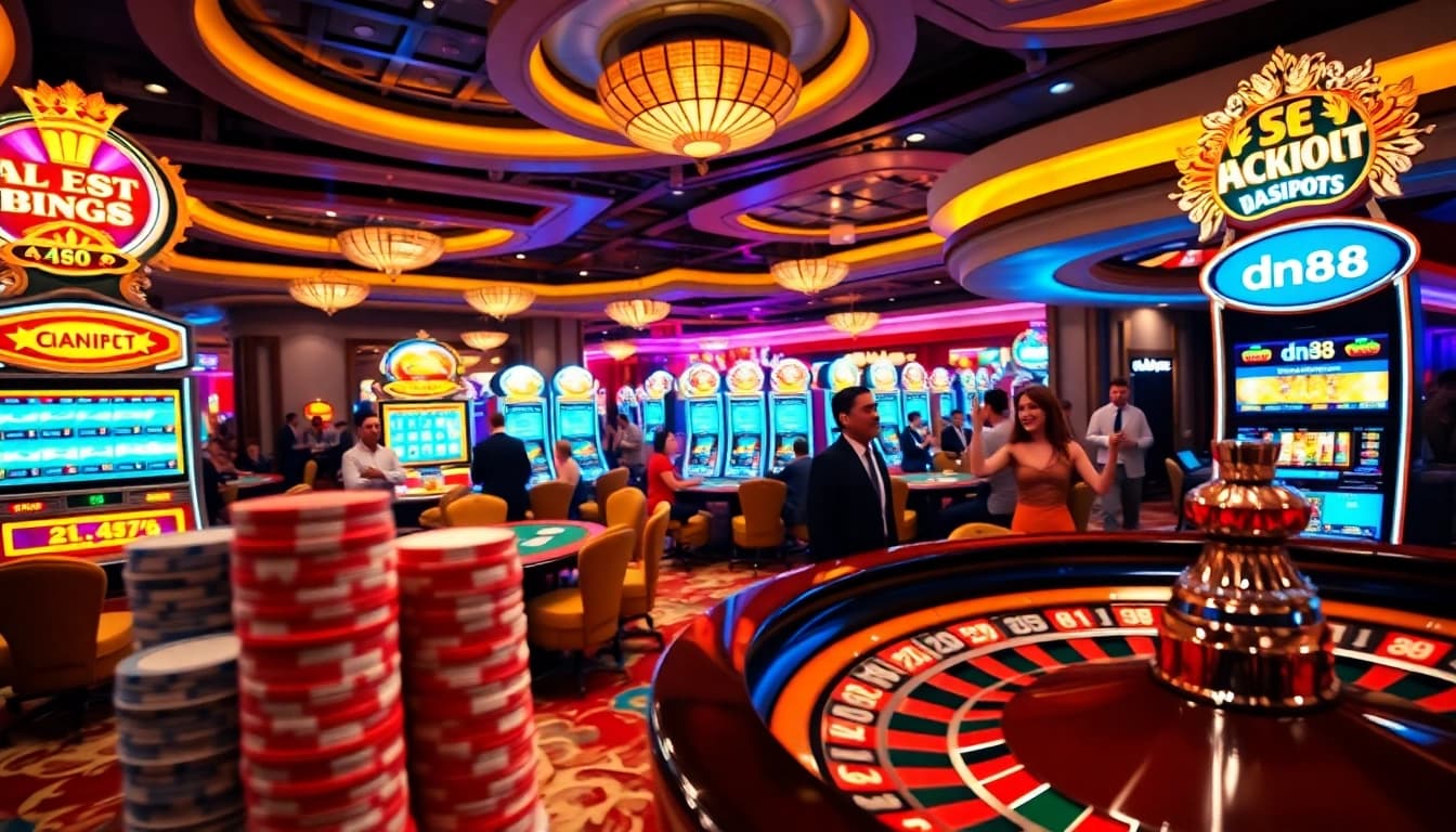 Experience the thrill of dn88 with vibrant casino tables and high-stakes games.