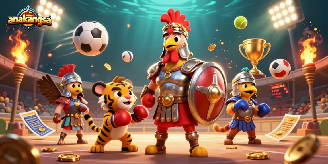 Win big with anakangsa by placing strategic bets amid vibrant sports elements.