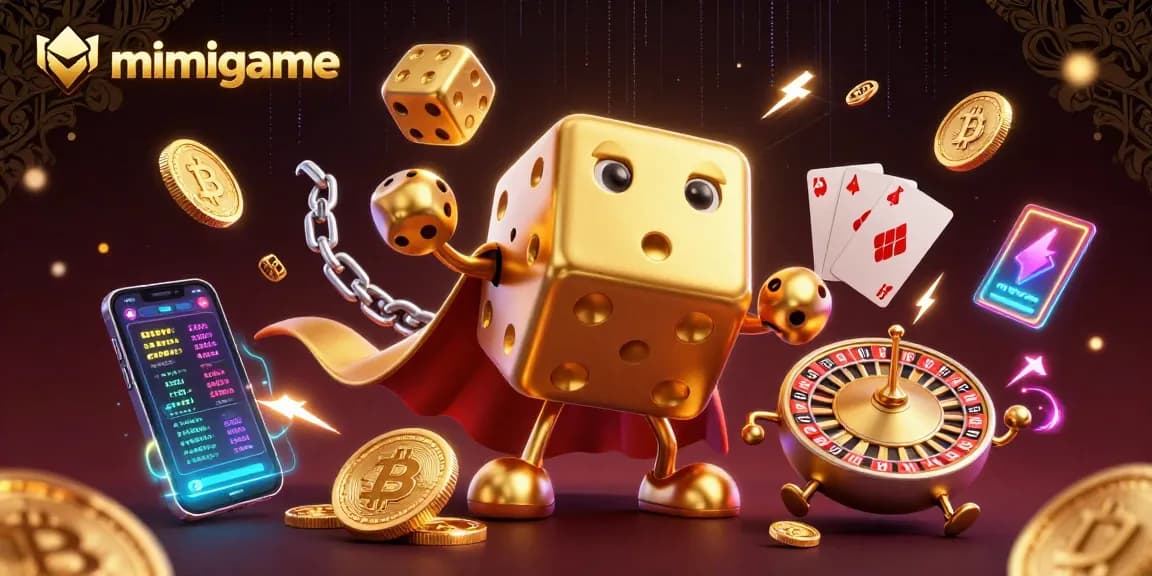 Experience the excitement of mimigame with vibrant characters and dynamic casino elements.