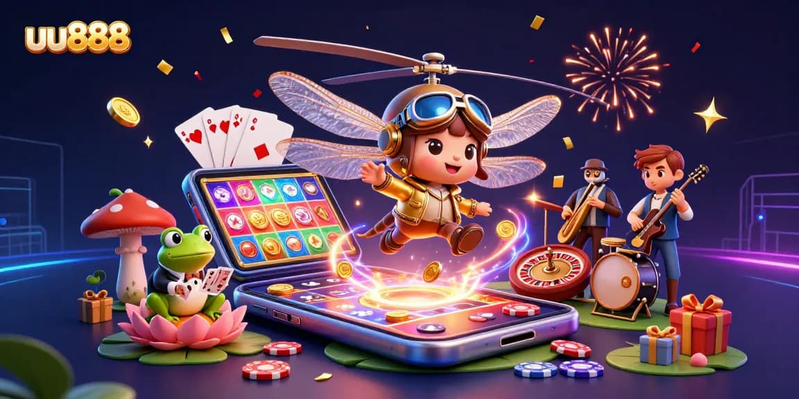 Engage with exciting spins in uu888's vibrant casino scene full of action and colorful game elements.