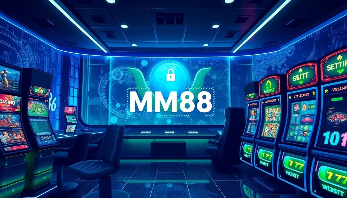 MM88 online gambling platform display featuring exciting games and advanced security.
