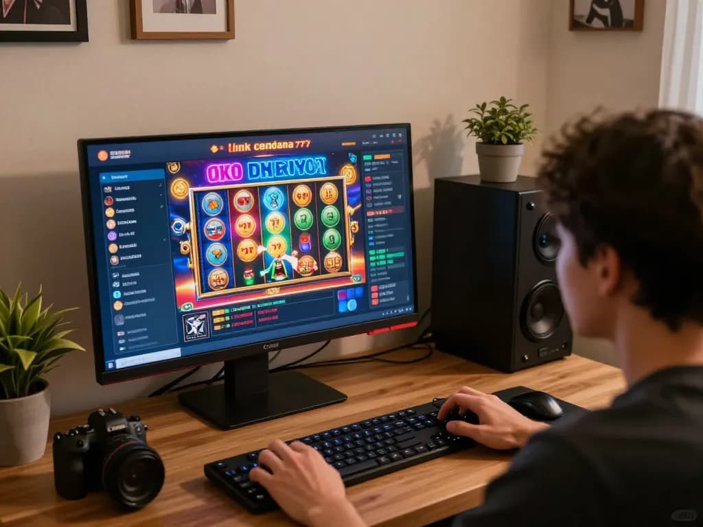 Engaging gameplay on link cendana777 displayed on a desktop in a cozy home setting.
