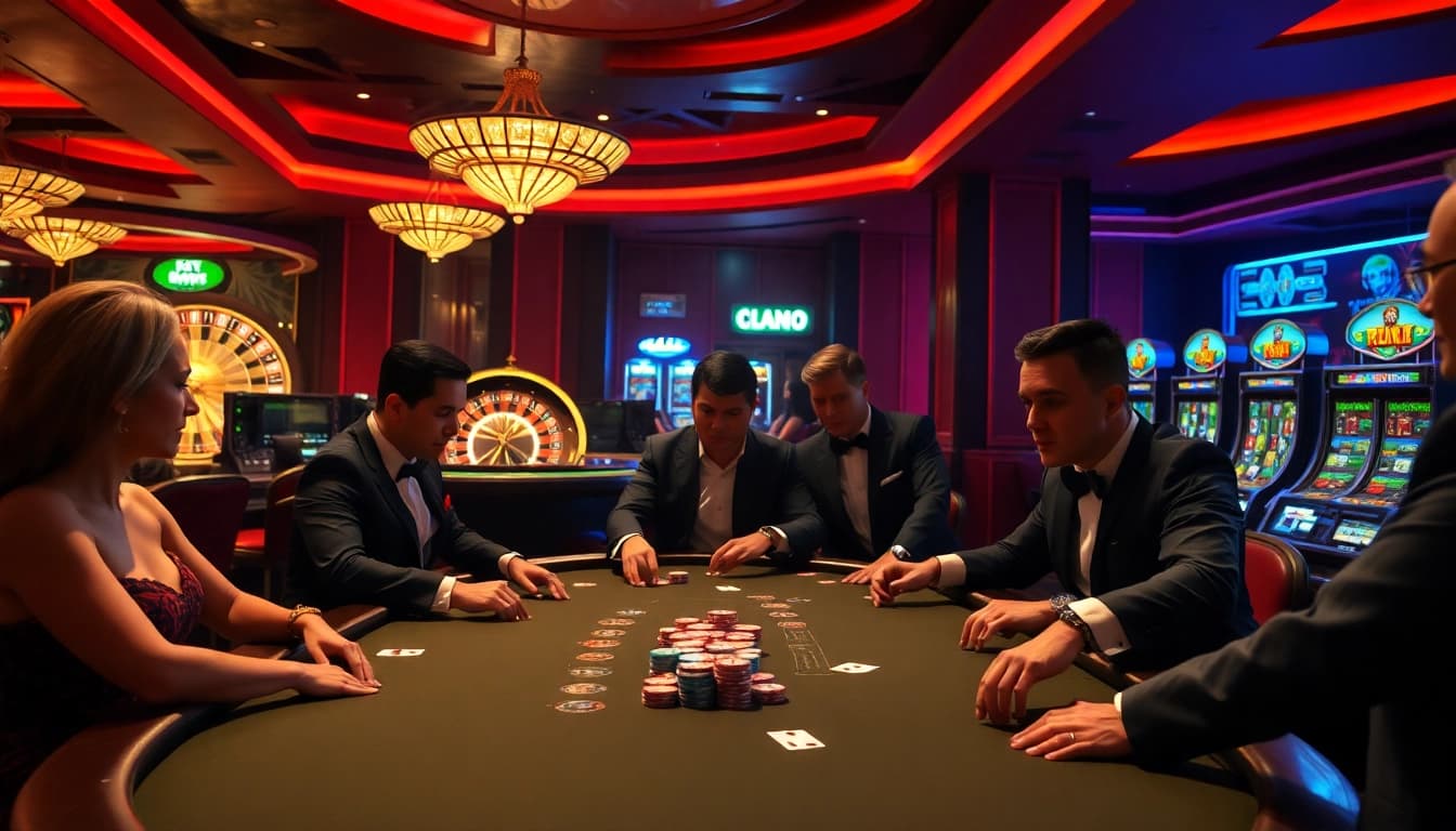 Experience the excitement of g28-offical.com with high-stakes poker action at a luxury casino.