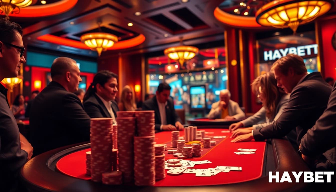 HAYBET offers thrilling gaming experiences in a luxurious casino setting with high-stakes poker.