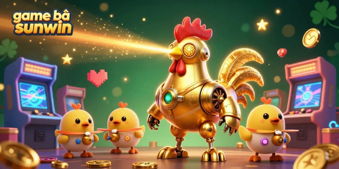 Engage with the vibrant world of game bài sunwin in this dynamic 3D casino illustration.