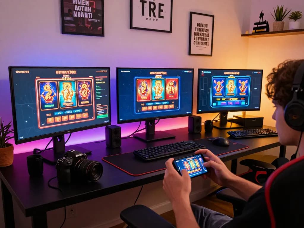 Ikuti permainan slot online yang mendebarkan di aman788 dari pengaturan permainan rumah yang stylish.