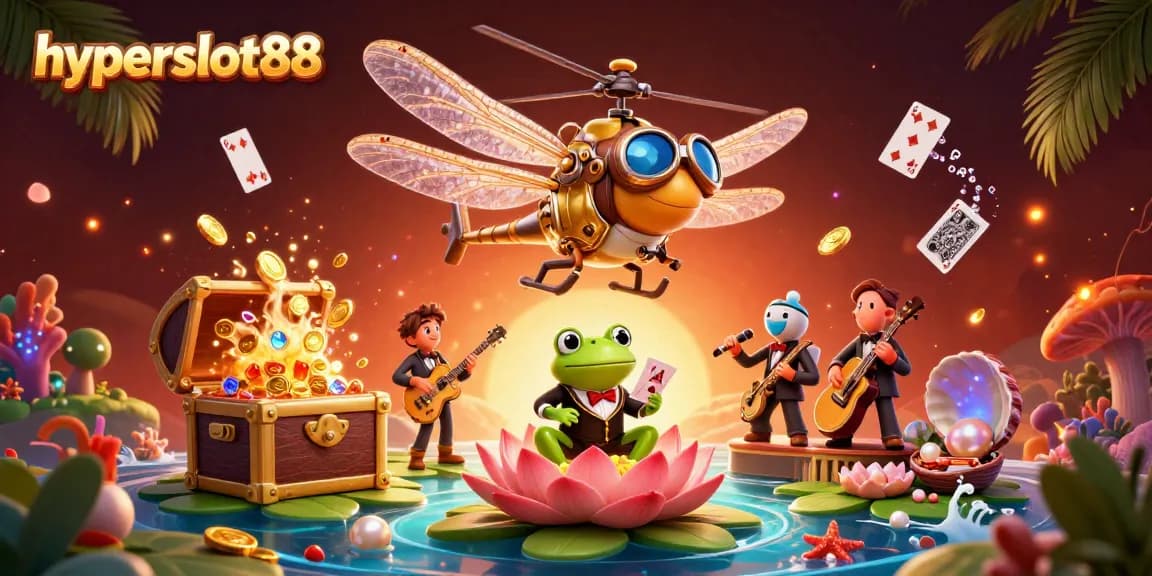 Engage with hyperslot88's thrilling jackpot scene featuring captivating casino elements.