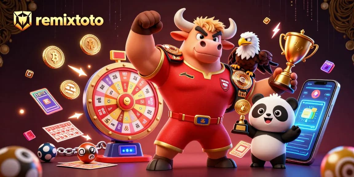 Experience the thrill of remixtoto with vibrant lottery elements, showcasing excitement and winning potential.