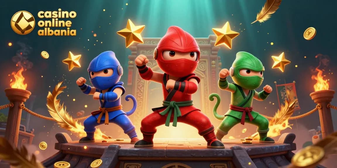 Experience thrilling action with casino online albania in a dynamic 3D scene of ninja chameleons.