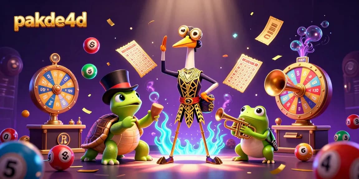 Experience the vibrant lottery action at pakde4d with dynamic balls, cheerful characters, and exciting game elements.