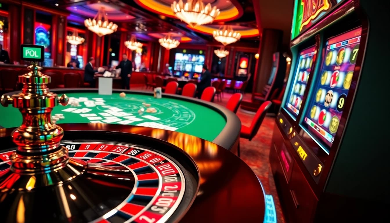Experience the thrilling excitement of Ketquaxoso with vibrant casino tables and stunning gambling visuals.