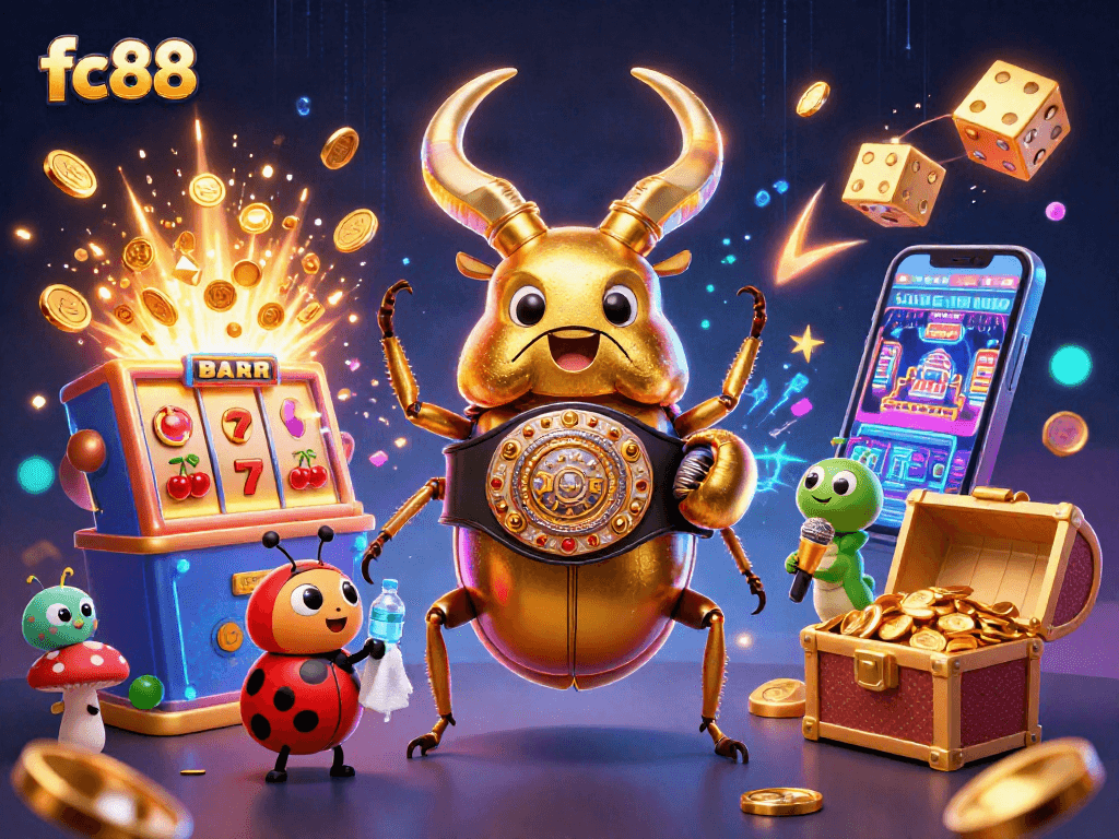 fc88 chào mừng với hình ảnh một trận đấu thú vị giữa bọ cánh cứng và những yếu tố may mắn khác trong sòng bạc