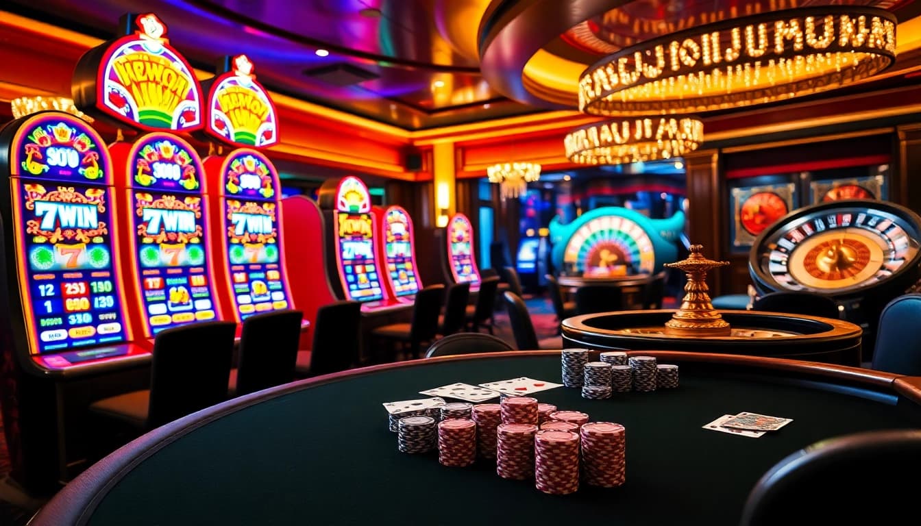 Exciting slot machines at 78WIN casino inviting players to win big.