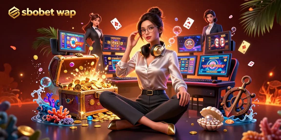 Place your bets seamlessly with sbobet wap using our immersive casino 3D illustration.