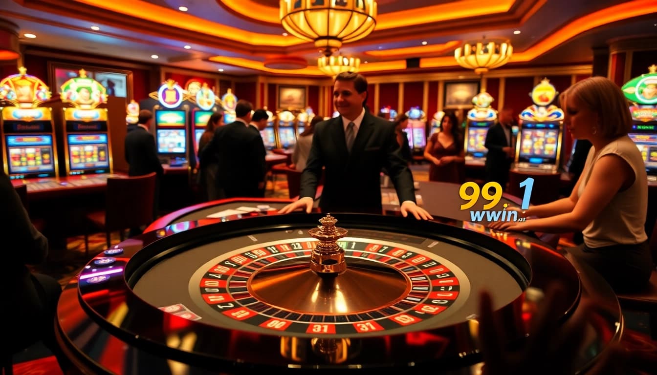 Experience the thrill of luxury gaming at https://99win1.us.com/ with exciting roulette tables and poker chips.