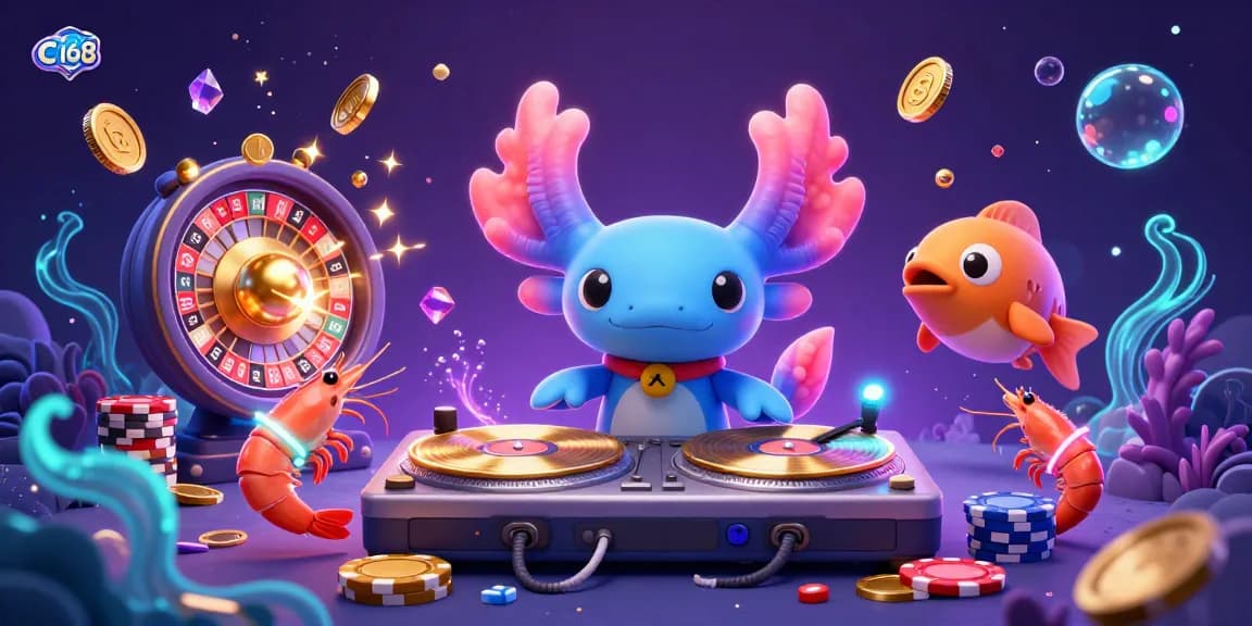 C168 captivates gamers with an exhilarating underwater DJ scene showcasing vibrant casinos and fun gameplay.