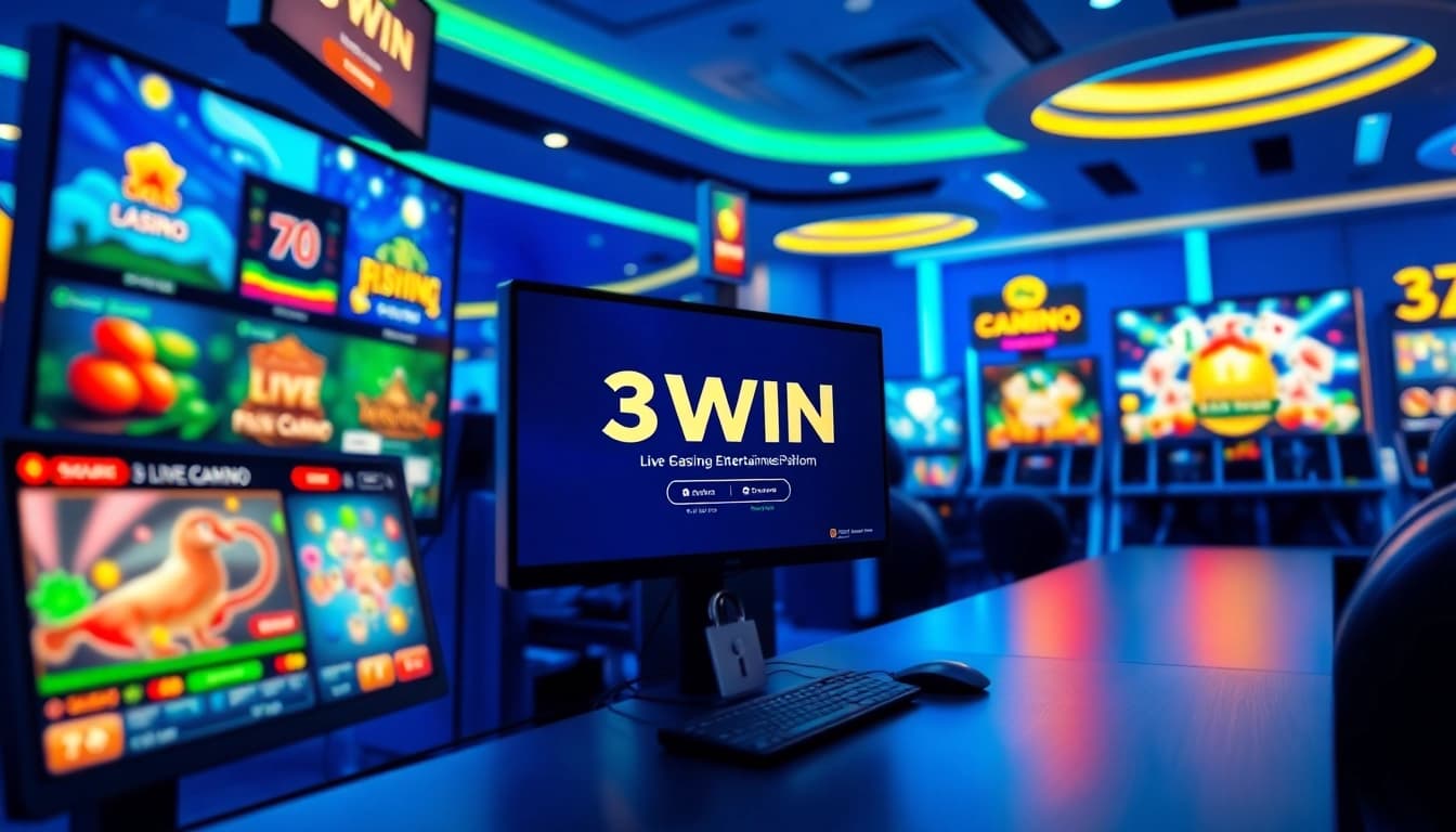 Explore the exciting gaming world of 3WIN with vibrant graphics and a user-friendly interface.