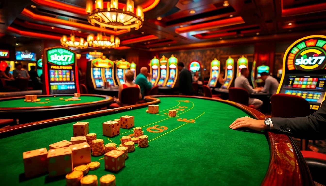 Experience the thrill of winning at slot777 with vibrant casino tables and exciting gameplay.