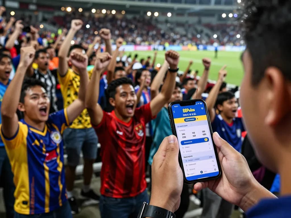 Rasakan kegembiraan olahraga langsung dengan aplikasi taruhan 88Pulsa di tangan Anda selama pertandingan.
