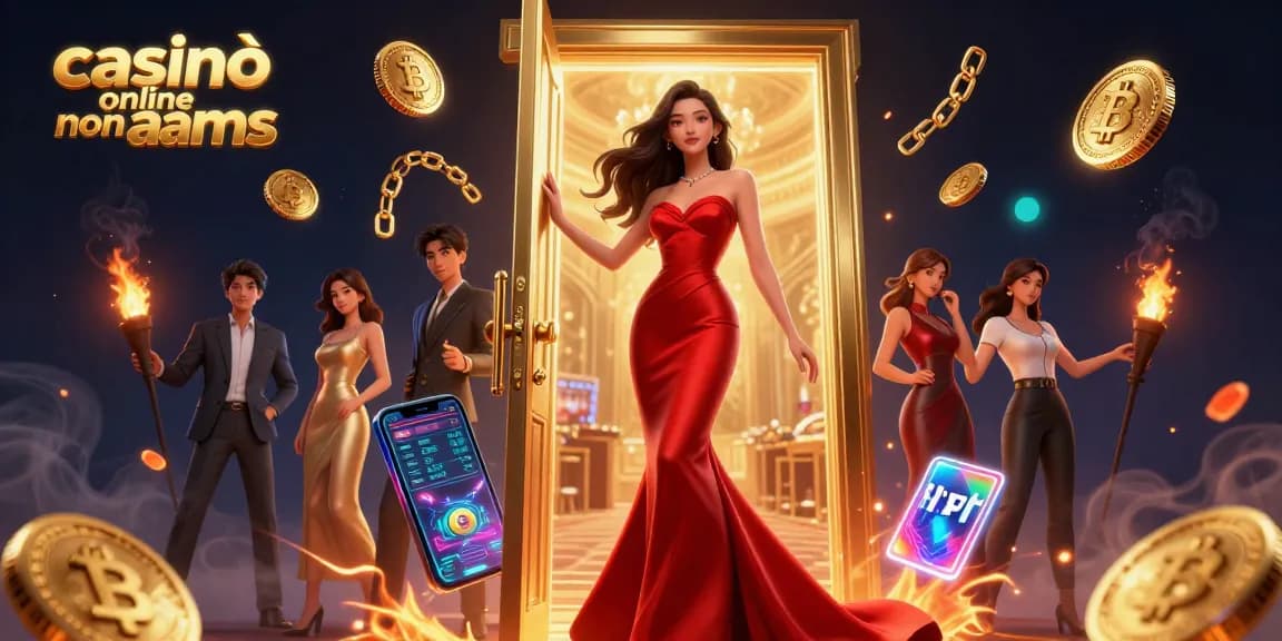 Vivi l'emozione nei casinò online non aams con luci vivaci e elementi crypto che illuminano la scena.