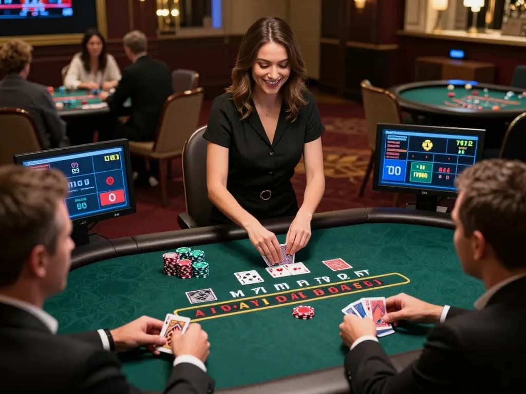 Engaging live dealer blackjack action on RR88 with players enjoying a thrilling experience