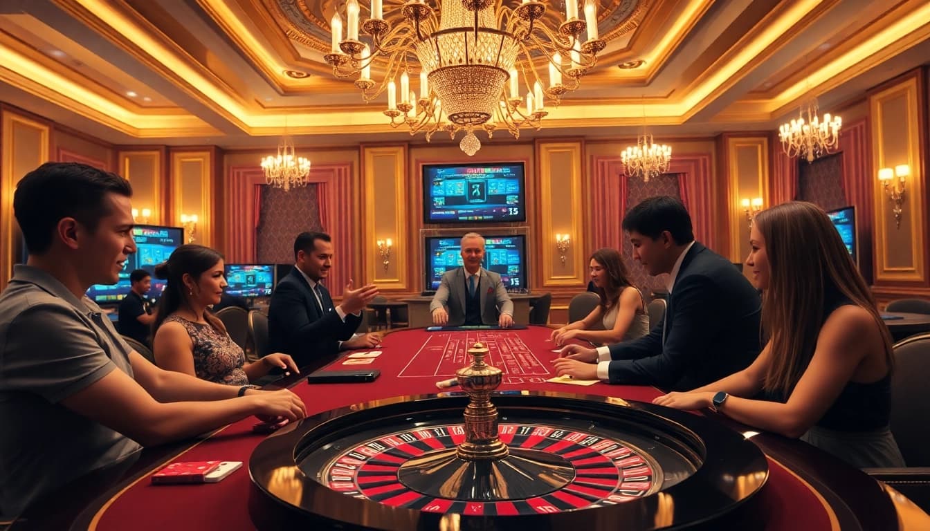 Experience the excitement at Evolution Gaming เว็บตรง with a live casino setup featuring professional dealers.