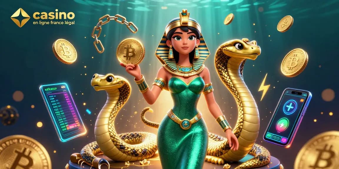 Découvrez le casino en ligne France légal avec une scène 3D époustouflante mettant en vedette des personnages vibrants et des éléments crypto.