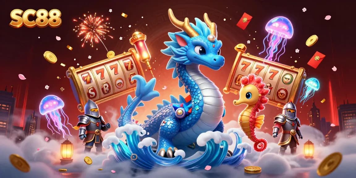 Experience the thrill of SC88 slots with dynamic characters and vibrant gaming elements.