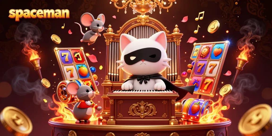 Play the spaceman slot game featuring vibrant characters and dynamic elements in a casino setting.