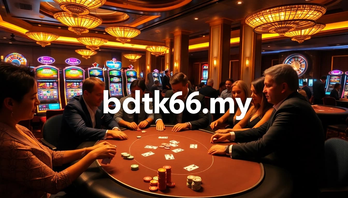 Experience the luxury of gambling with bdtk66 my at the vibrant casino poker table.