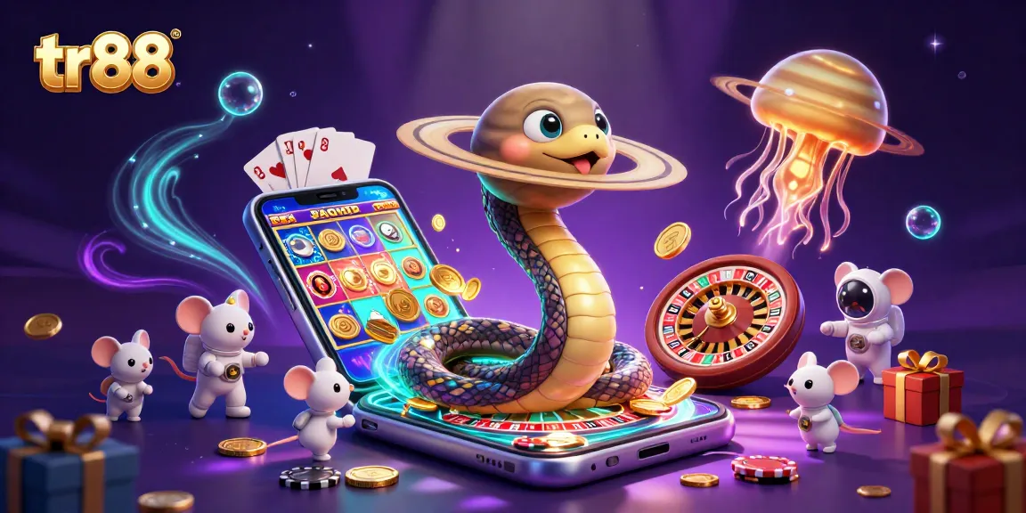 Experience thrilling gameplay at tr88 with vibrant illustrations of cosmic casino adventures.