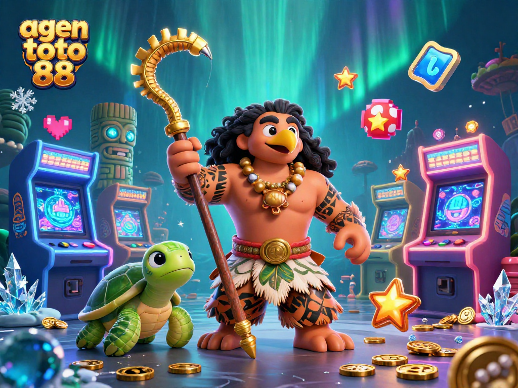 Experience thrilling gameplay at agen toto 88 with this vibrant 3D casino illustration