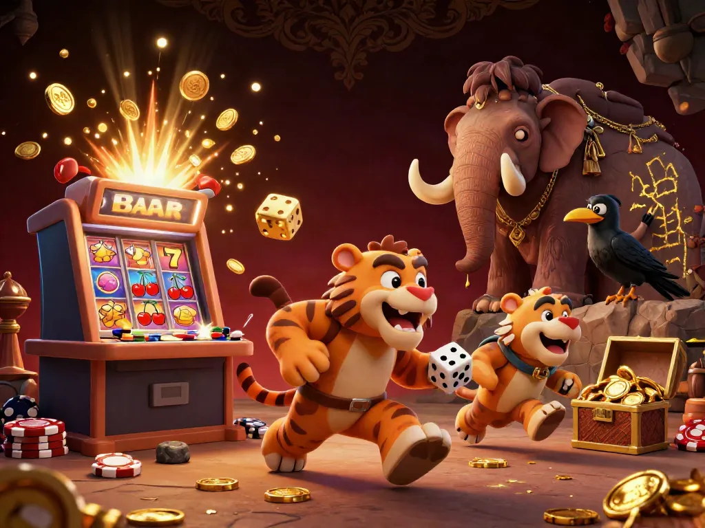 Join the thrilling rummy old experience with captivating characters and vibrant casino elements in a stunning 3D illustration.