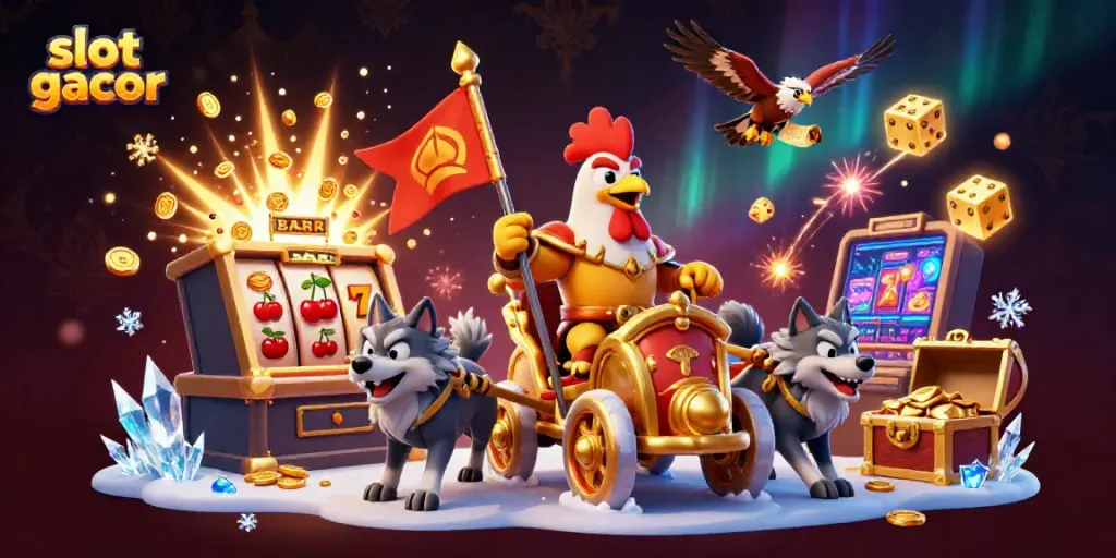 Engage with slot gacor themed battles where coins and jackpots explode around cheerful casino characters.
