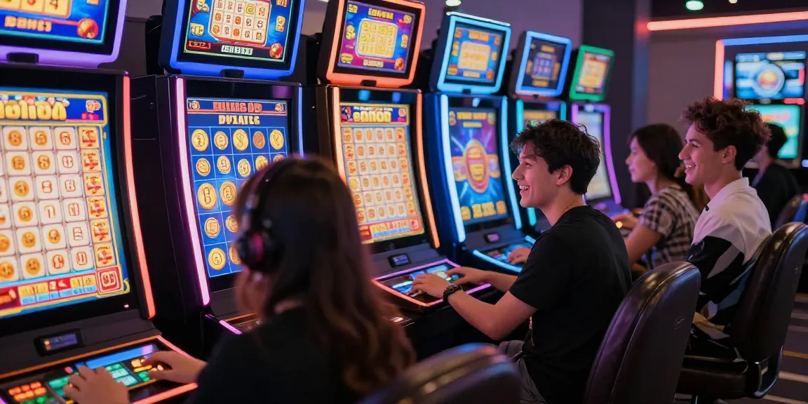 Exciting ngamenjitu online gaming scene with diverse players enjoying lottery and slot games in a vibrant digital environment.